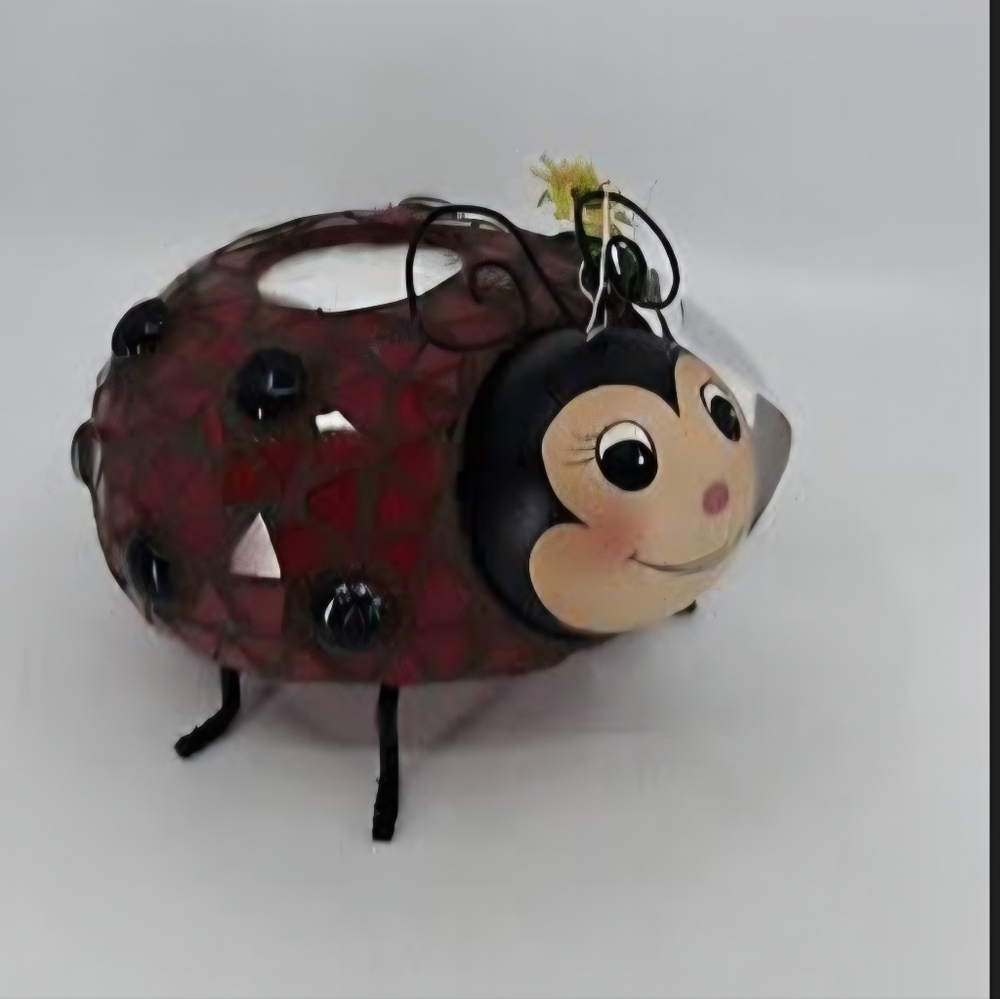 New Home Interiors Mosaic Ladybug Tealight Candle Holder 69022 Cute! - Picture 7 of 7
